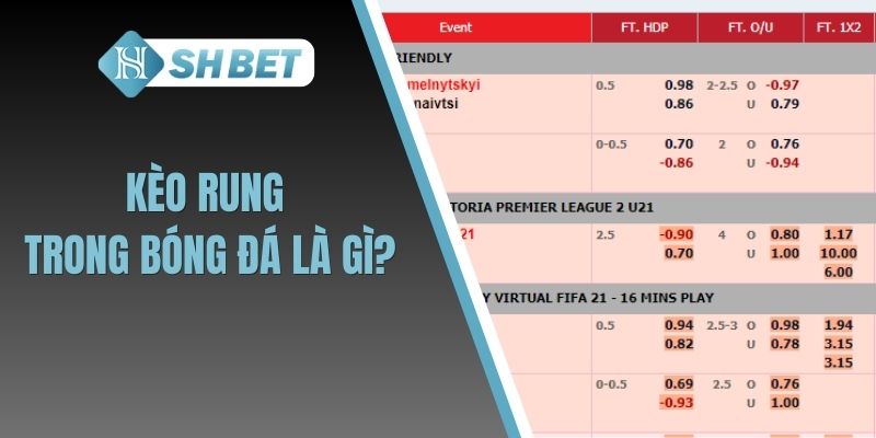 Kèo rung trong bóng đá là gì