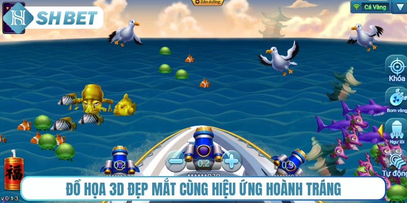 Đồ họa 3D đẹp mắt cùng hiệu ứng hoành tráng